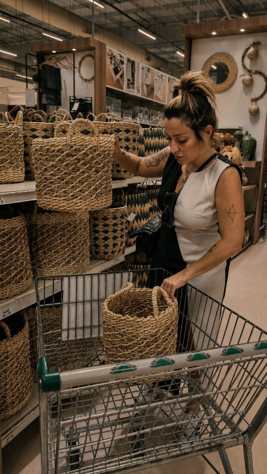 Sara Rollemberg no Leroy Merlin em curadoria de materiais, bastidores INSIDE, 2026, acervo INSIDE