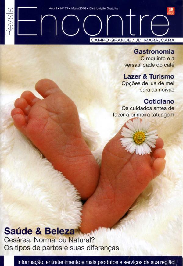 Capa da revista Encontre, publicação com projeto INSIDE, acervo INSIDE