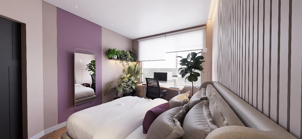 Bedroom design visualization, Belgium