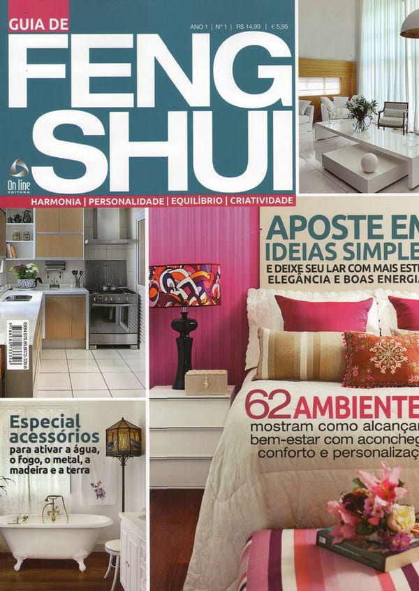 Capa da Guia de Feng Shui, matéria com projeto da INSIDE, acervo INSIDE