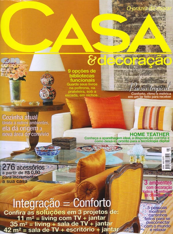 Capa da Casa & Decoração · nº 5, matéria com projeto da INSIDE, acervo INSIDE