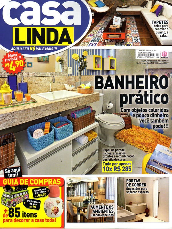 Capa da Casa Linda · nº 4, matéria com projeto da INSIDE, acervo INSIDE