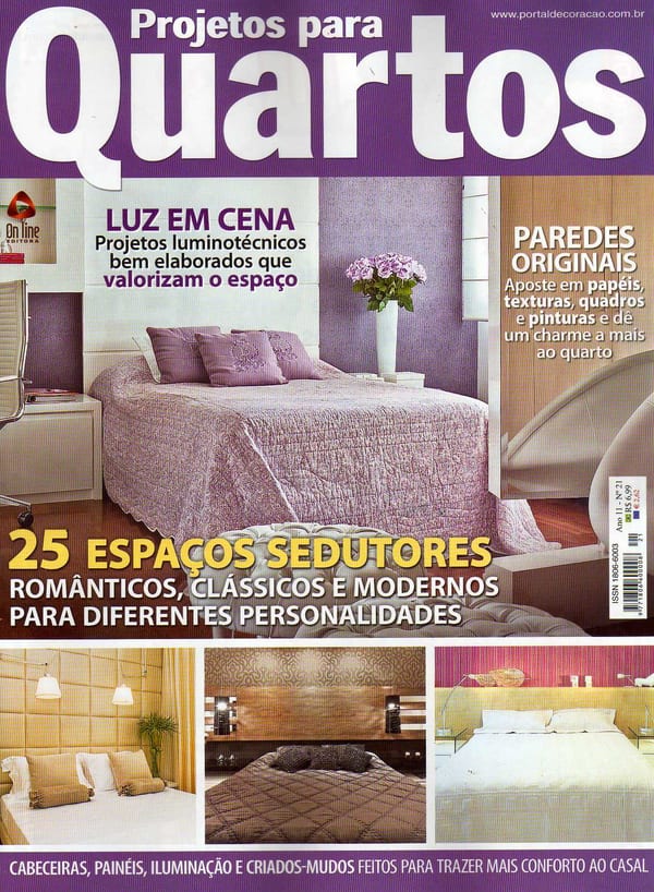 Capa da Quartos · nº 21, matéria com projeto da INSIDE, acervo INSIDE